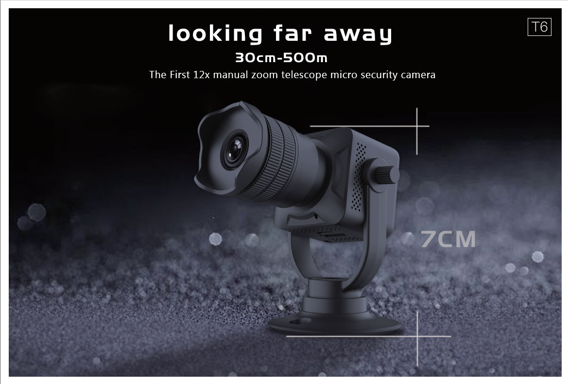 The first 12X manual Zoom telescope surveillance camera T6 Coming Soon