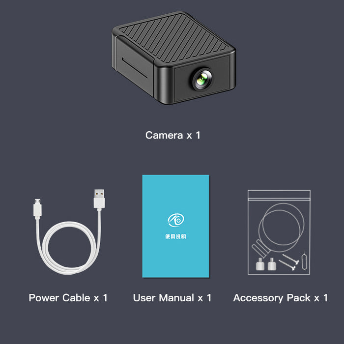 Camsoy S22 Mini WiFi Security Camera 1080P with Night Vision & Motion Detection