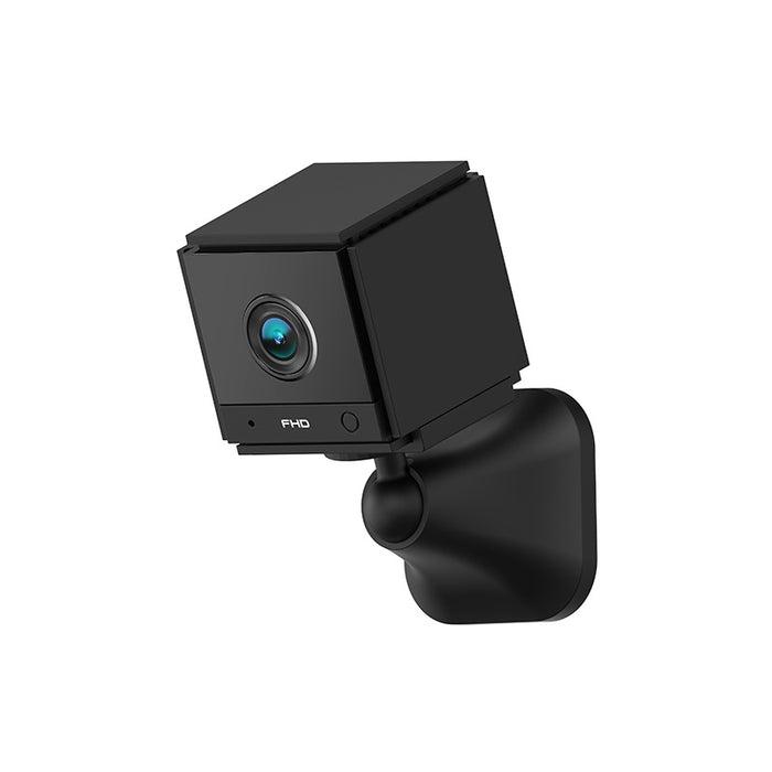 Camsoy S20 ブラック ミニ コンパクト セキュリティ カメラ 双方向トーク モーション検知 アラーム バッテリー カメラ